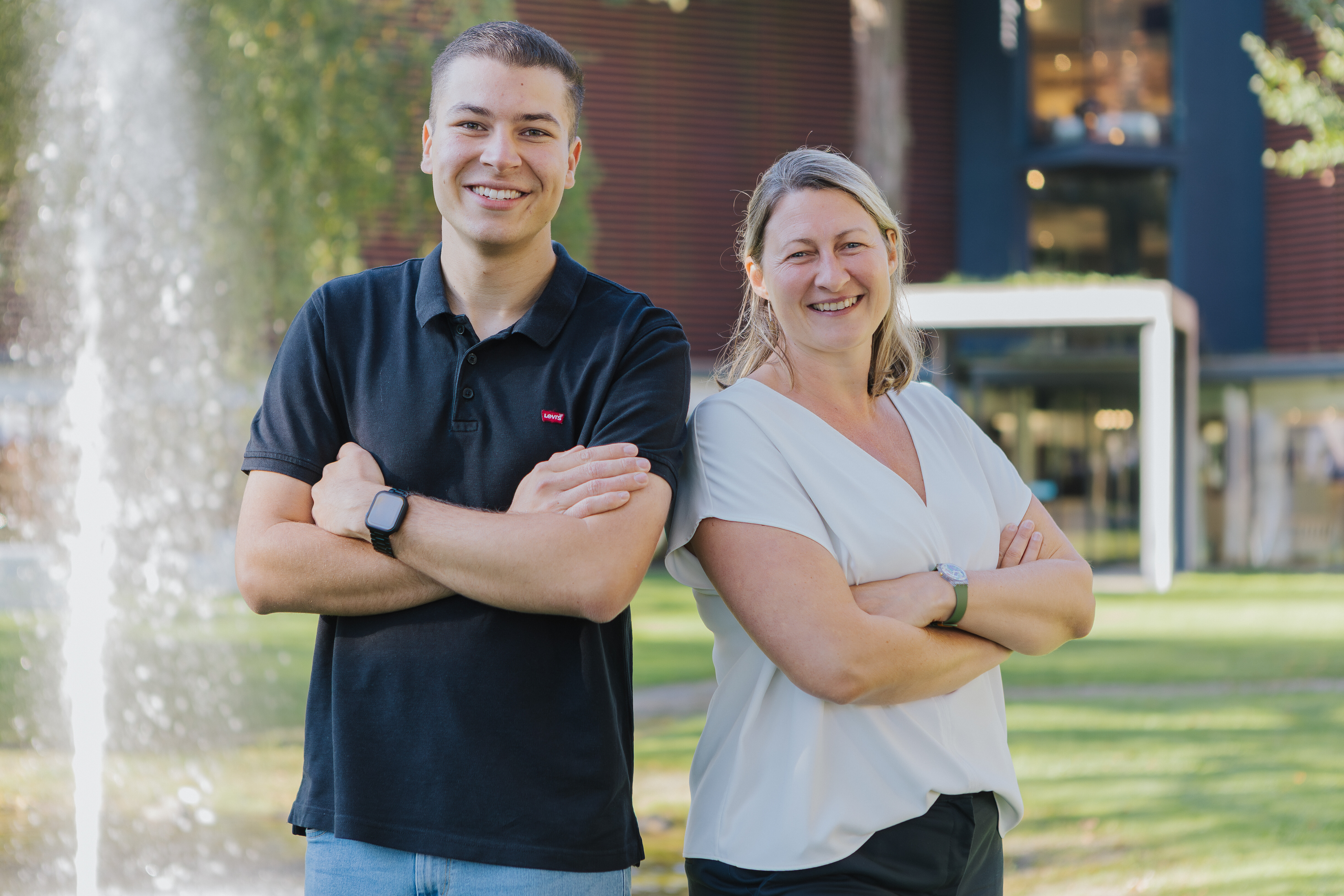 Ausbildungsteam Rafael Coelho und Helena Stoll