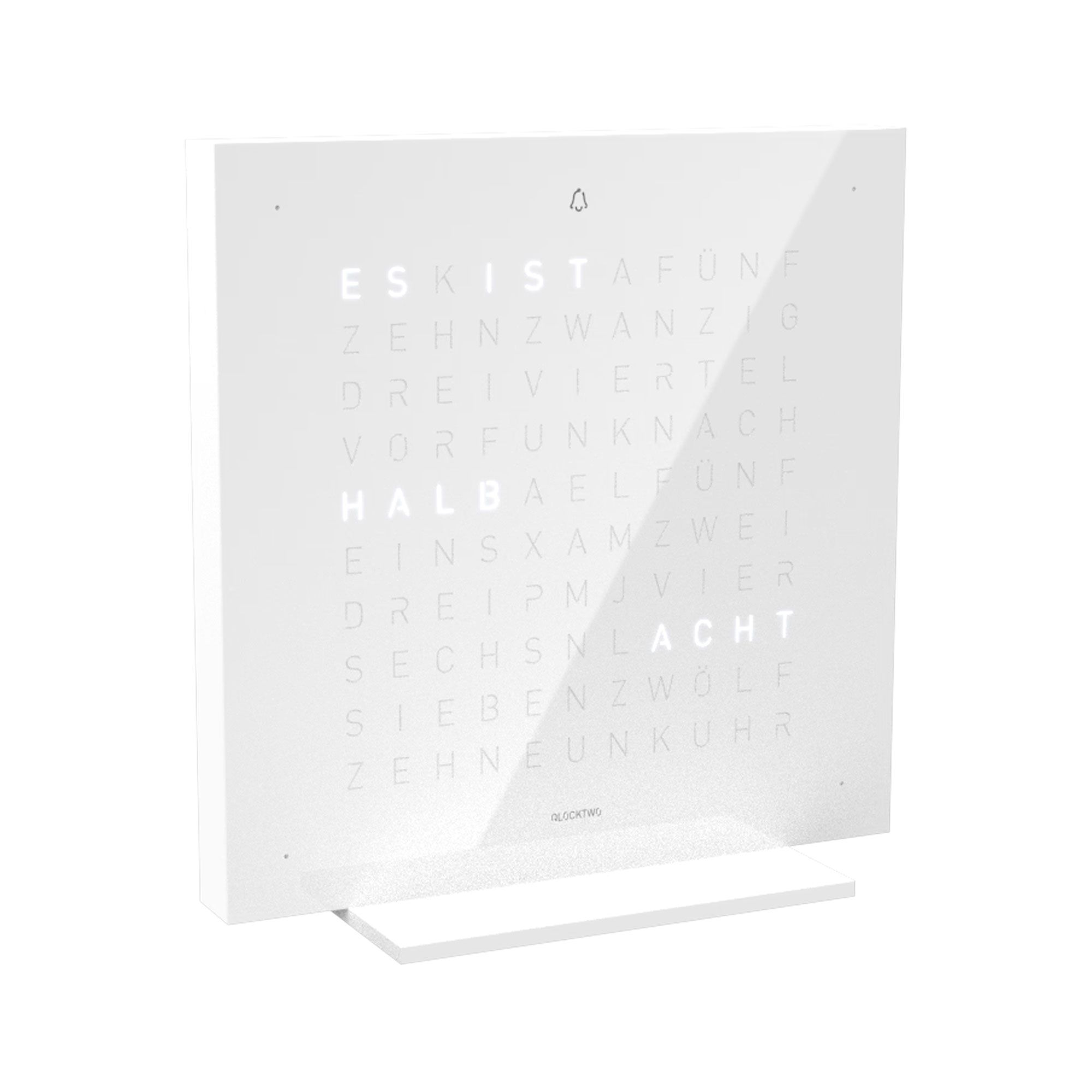 Tischuhr Qlocktwo TOUCH Pure, 