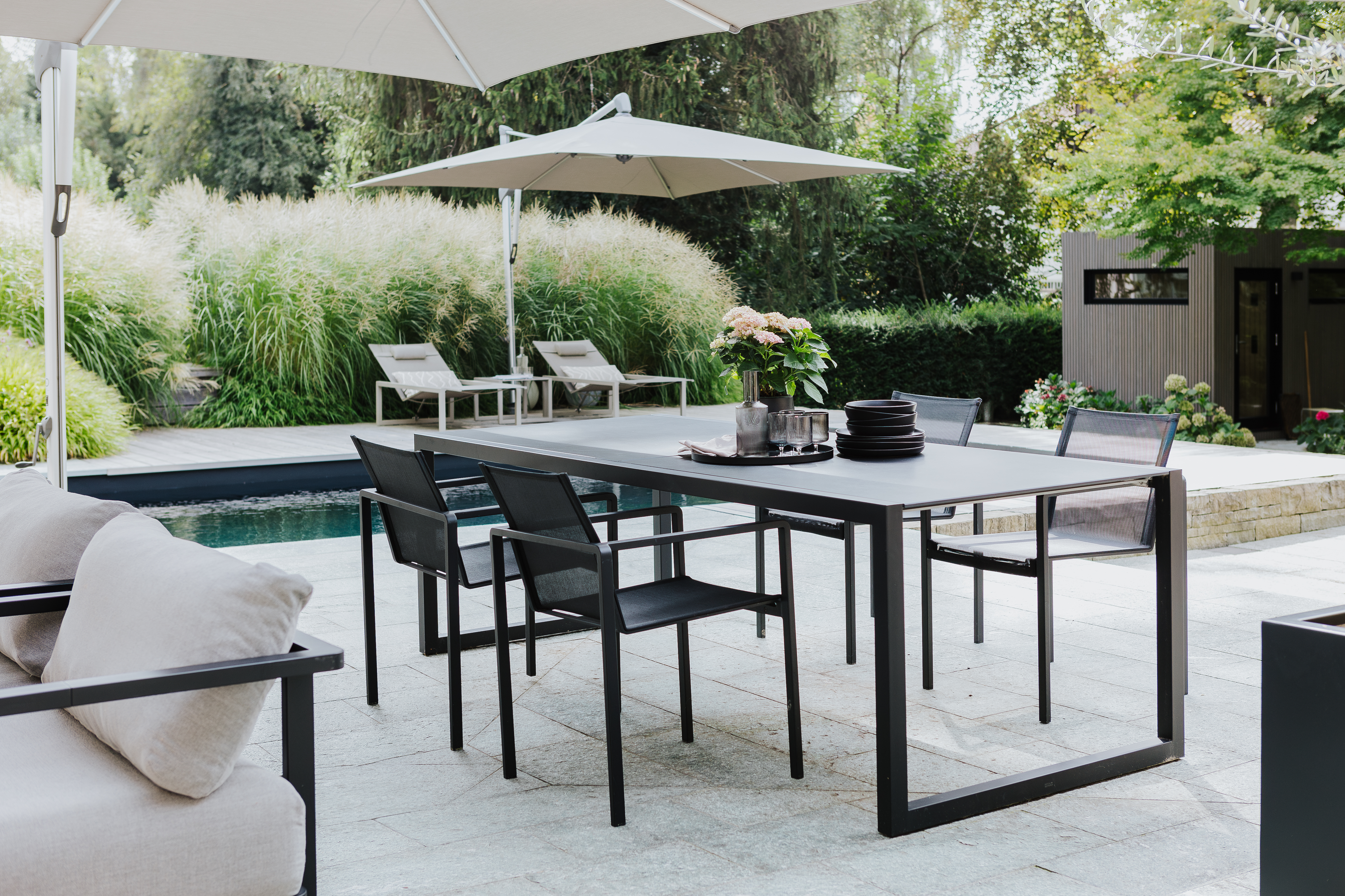 Einrichtungsbeispiel  Exklusive Stadtoase mit Veranda