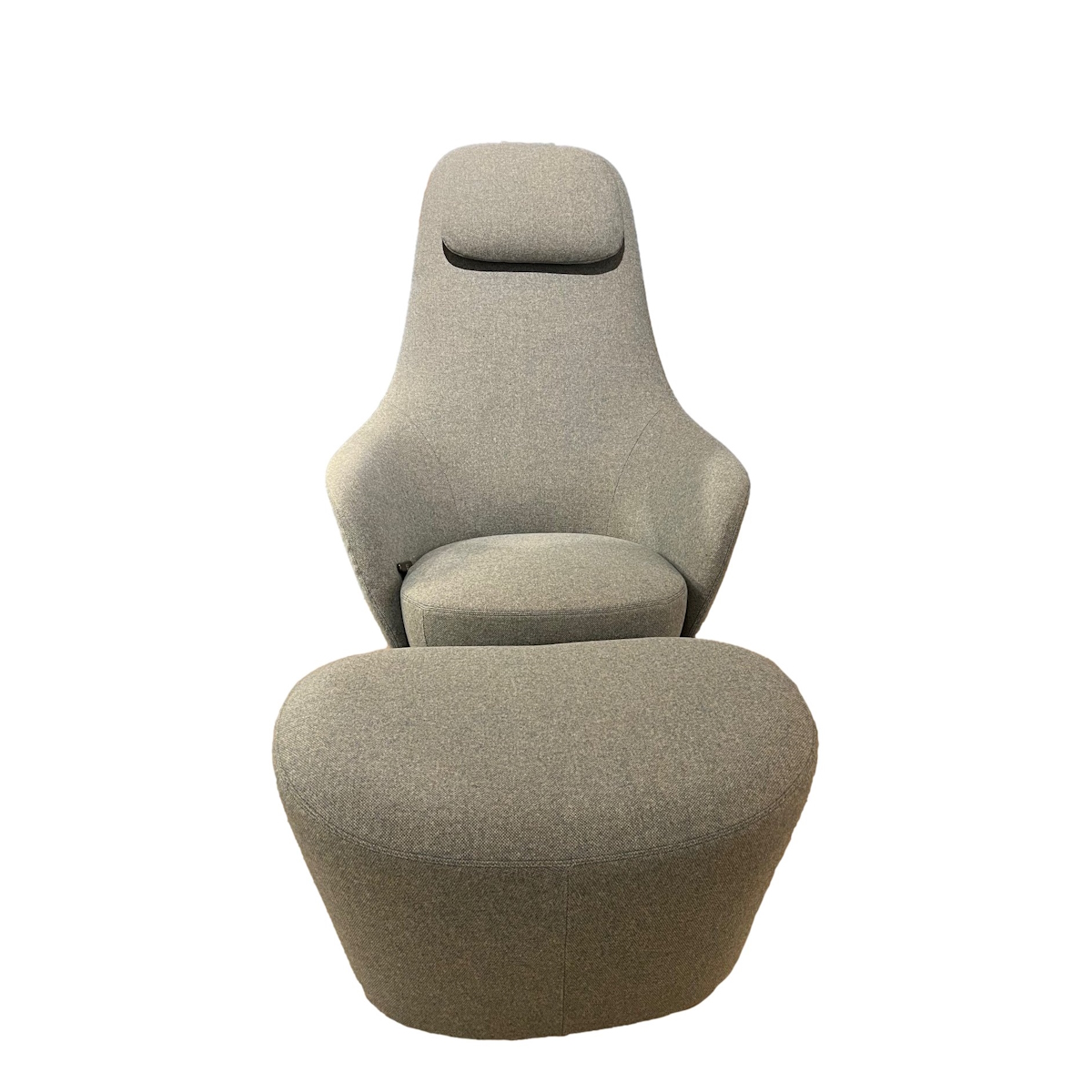 Drehsessel Harbor Laidback mit Kopfstütze und Ottoman