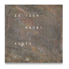 Wanduhr Qlocktwo Large