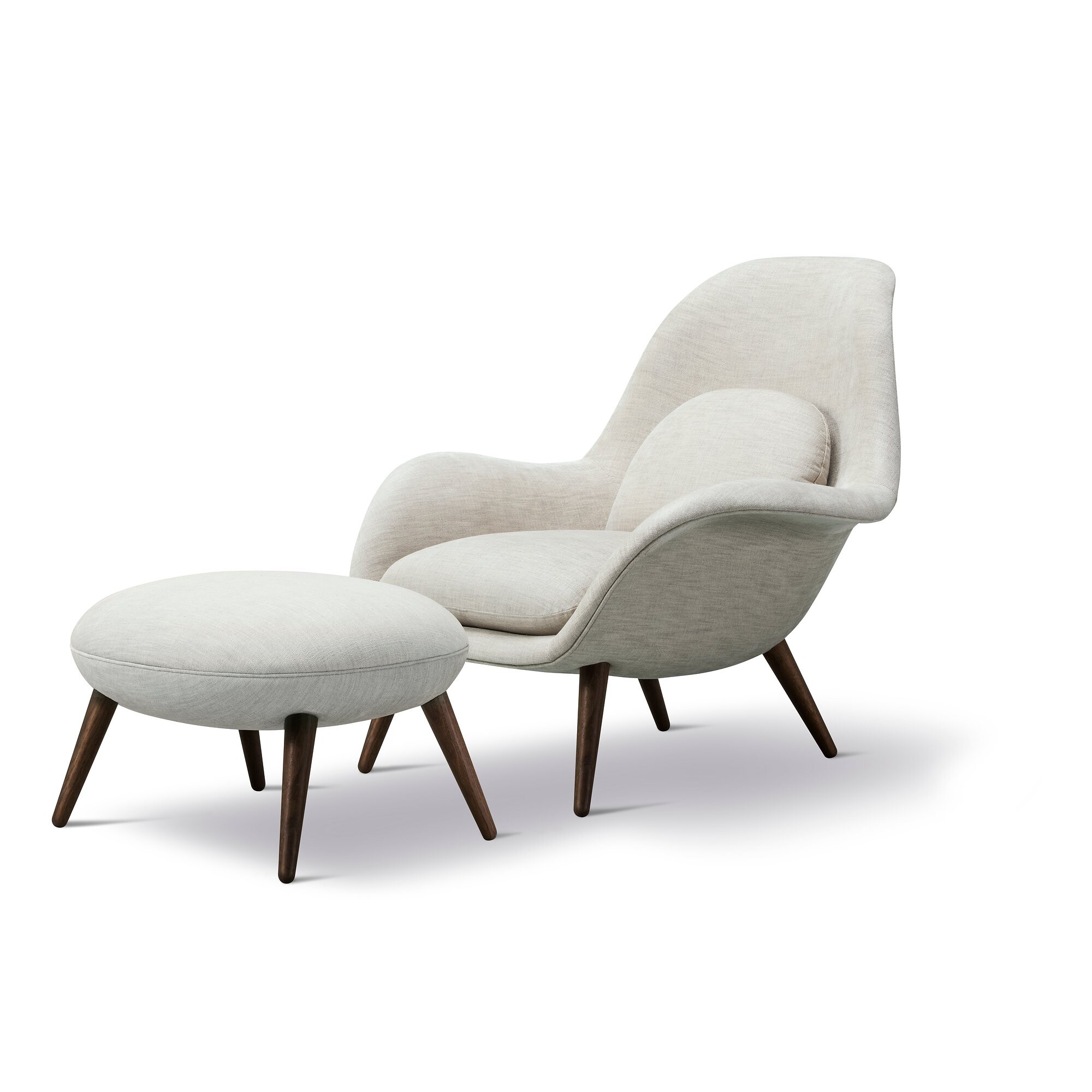 Sessel Swoon mit Ottoman 