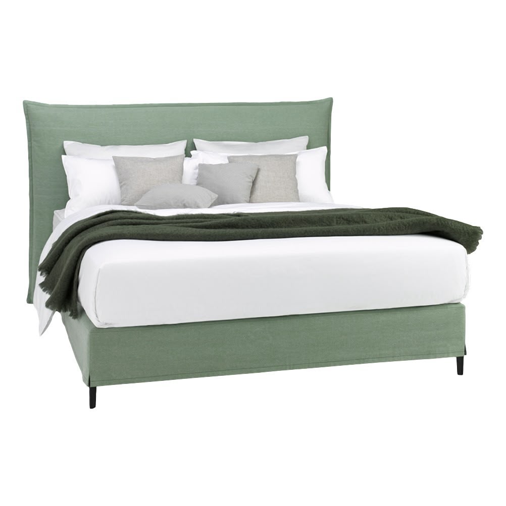 Boxspring Polsterbett 24seven Kopfteil Smart Volant von Tréca Paris