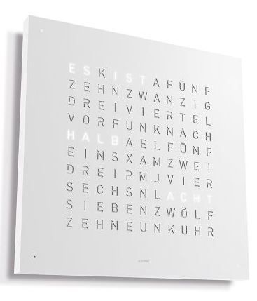 Wanduhr Qlocktwo Earth