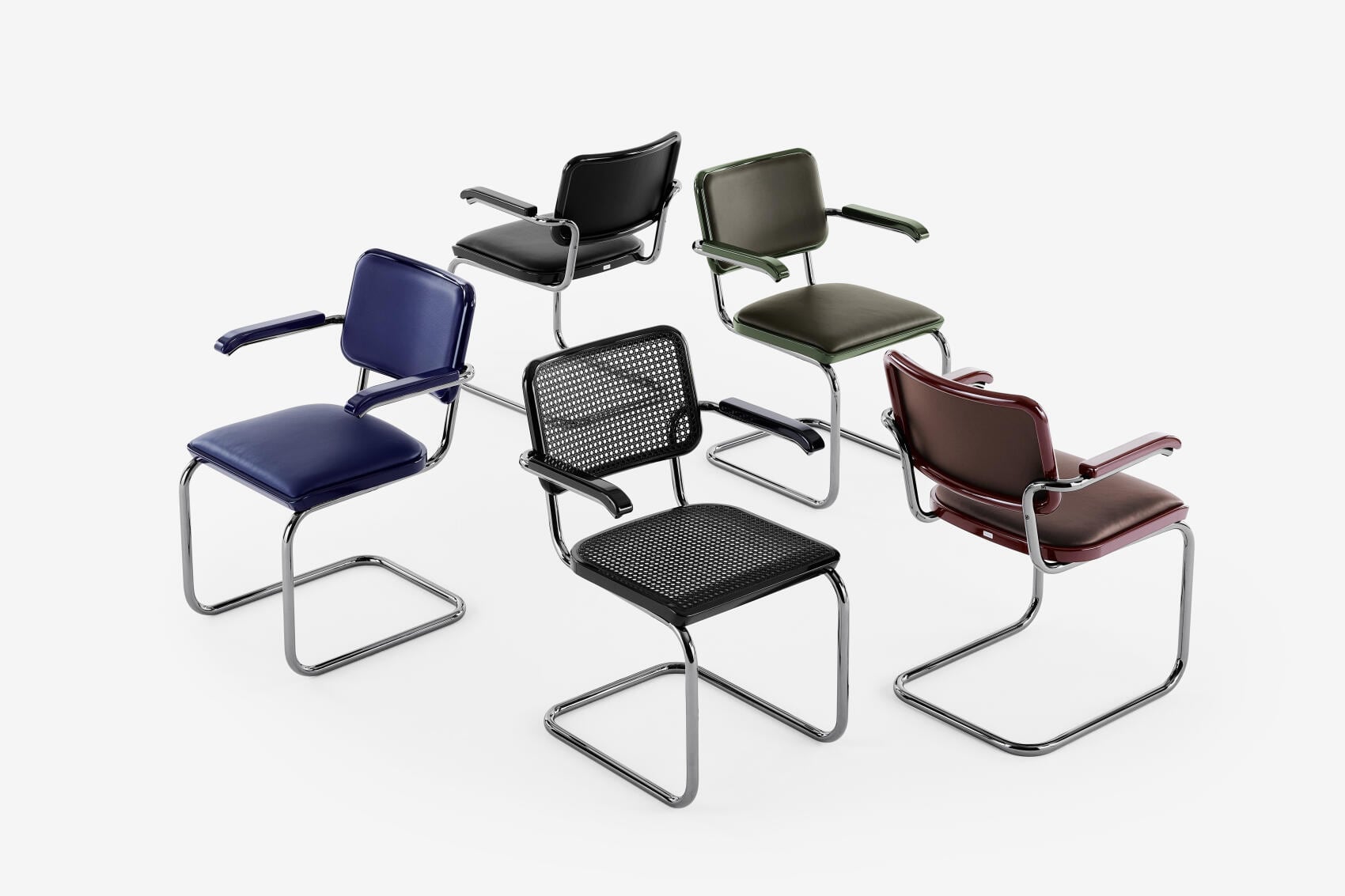 Die Linien SERIOUS und NORDIC verbinden klare Konturen mit ausgewählten Materialien wie Leder, Lack und Wiener Geflecht.