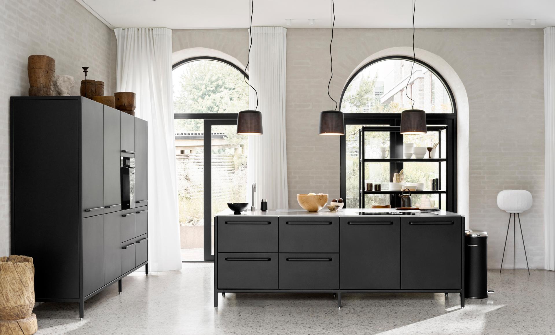 Vipp V1 Küche schwarz